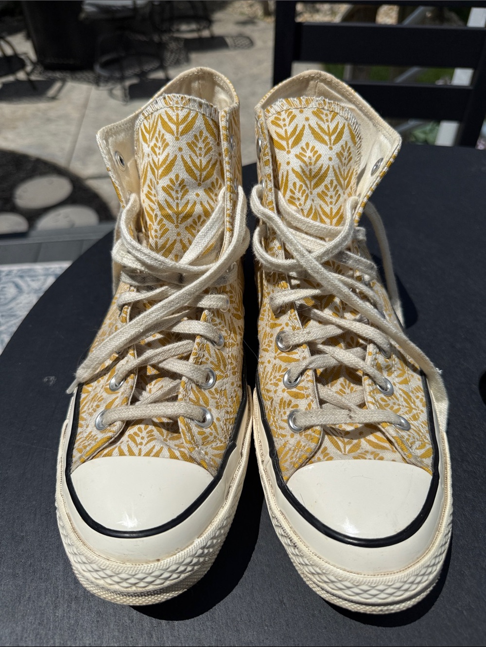 Converse Chuck 70 Summer Spirit Gold Dart Floral High Top Sneakers Women’s 11